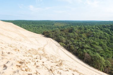 dune du pilat 'ın panoramik görünümü, Fransa