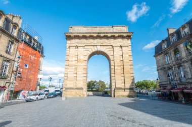 Bordeaux, Fransa. 8 Ekim 2020: Fransa 'nın Bordeaux şehrinin sokak manzarası