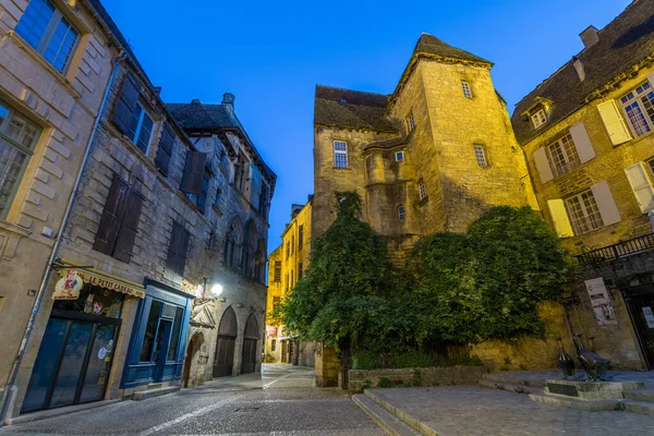 Sarlat Caneda França Outubro 2020 Vista Para Rua Cidade Velha — Fotografia de Stock