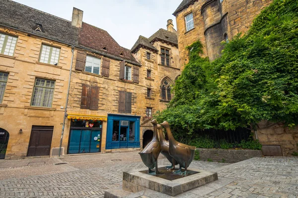 Sarlat Caneda França Outubro 2020 Vista Para Rua Cidade Velha — Fotografia de Stock