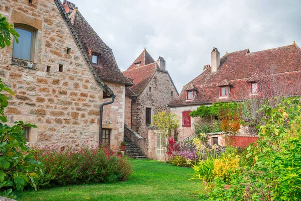 Countryside Town Stone Houses France — Stock Photo, Image