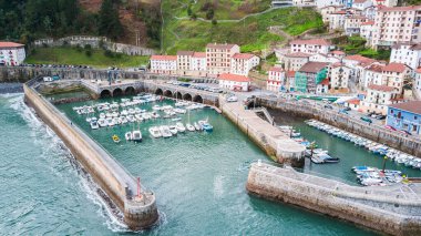 Elantxobe deniz kenti, Bask ülkesinin hava manzarası