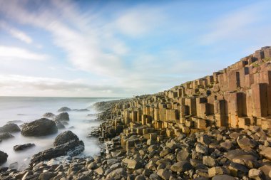 Giants Geçidi, Kuzey İrlanda 'da gün batımı