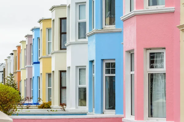 Casas Tradicionales Forradas Inglesas — Foto de Stock