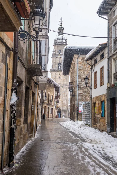 Όμορφη Οδός Του Otxandio Basque Πόλη Ισπανία — Φωτογραφία Αρχείου