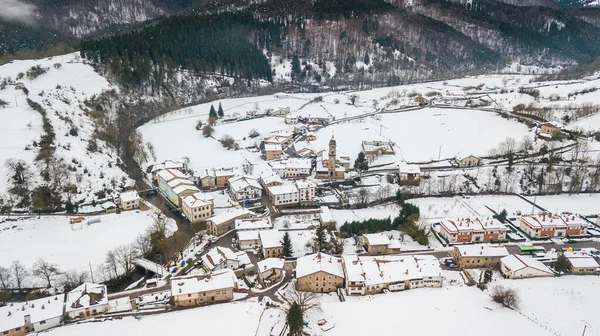 Aerial View Otxandio Basque Town — Stock Photo, Image