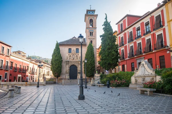 Hermosas Calles Del Barrio Albaicin Granada España — Foto de Stock