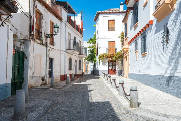 Granada, İspanya 'da Albaisin ilçesinin güzel sokakları