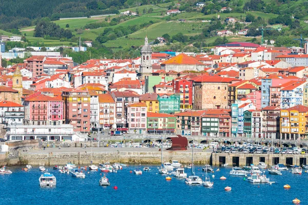 Vue Sur Ville Pêche Mundaka Pays Basque Espagne — Photo