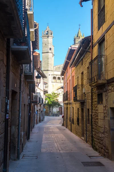 Ειρηνικός Δρόμος Της Πόλης Rioja Ισπανία — Φωτογραφία Αρχείου