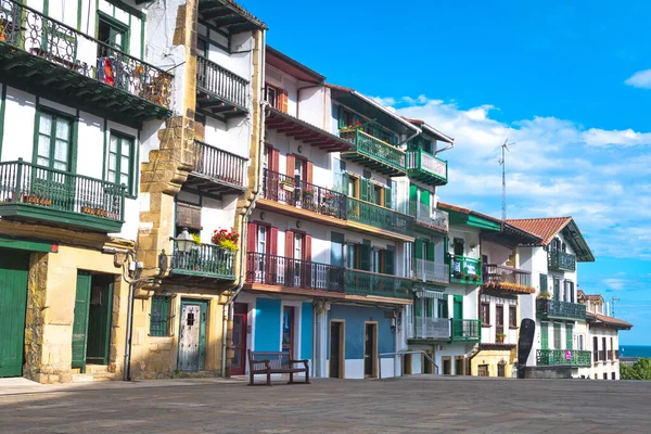 Hondarribia Şehrinin Renkli Sokakları Spanya — Stok fotoğraf