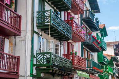 Bask ülkesindeki Hondarribia Ortaçağ kasabası, İspanya