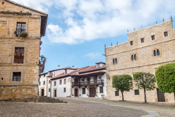 Piękne Ulice Santillana Del Mar Hiszpania — Zdjęcie stockowe