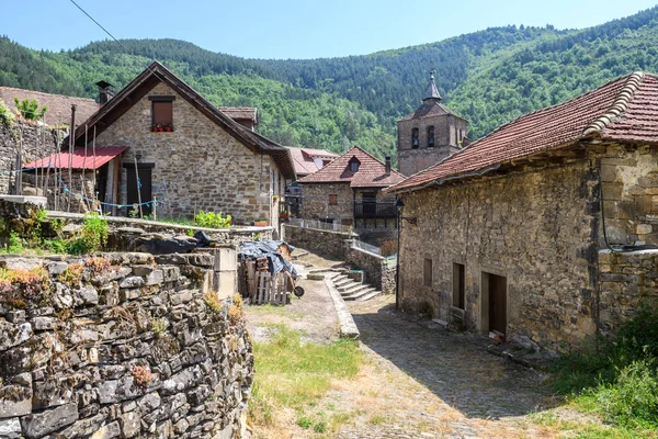 Traditional Town Otsagabia Navarre Pyrenees Spain — Stock Photo, Image