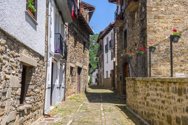 Παραδοσιακή Πόλη Otsagabia Στο Navarre Pyrenees Ισπανία — Φωτογραφία Αρχείου