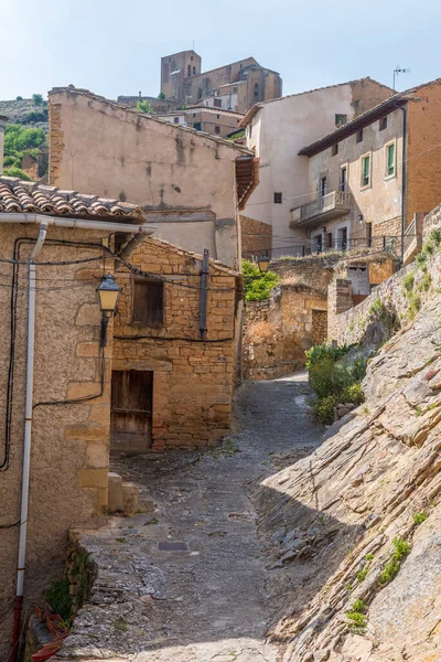 Opuszczone Miasto Gallipienzo Nawarze Hiszpania — Zdjęcie stockowe