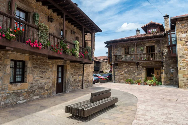 Lierganes Coloful Caddesi Orta Çağ Kasabası Spanya — Stok fotoğraf
