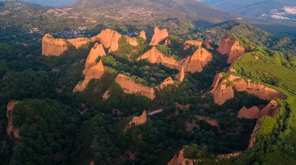 Πανοραμική Θέα Του Las Medulas Ψαμμίτη Βουνά Ισπανία — Φωτογραφία Αρχείου