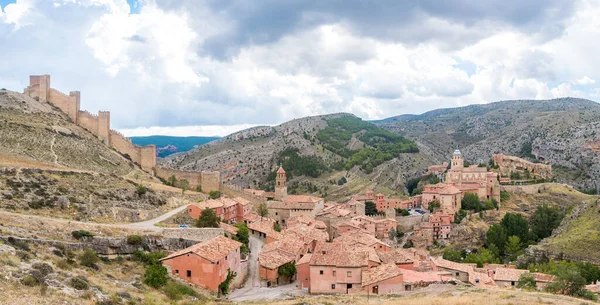 Pohled Město Albarracin Mudejar Terueli Španělsko — Stock fotografie