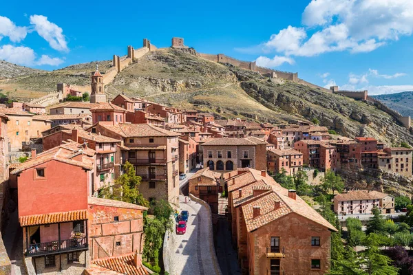 Pohled Město Albarracin Mudejar Terueli Španělsko — Stock fotografie