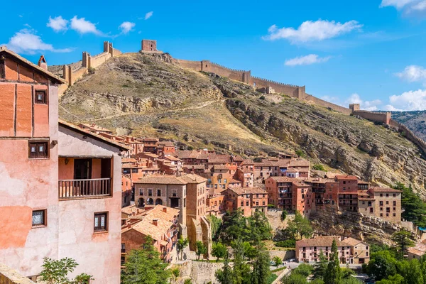 Pohled Město Albarracin Mudejar Terueli Španělsko — Stock fotografie