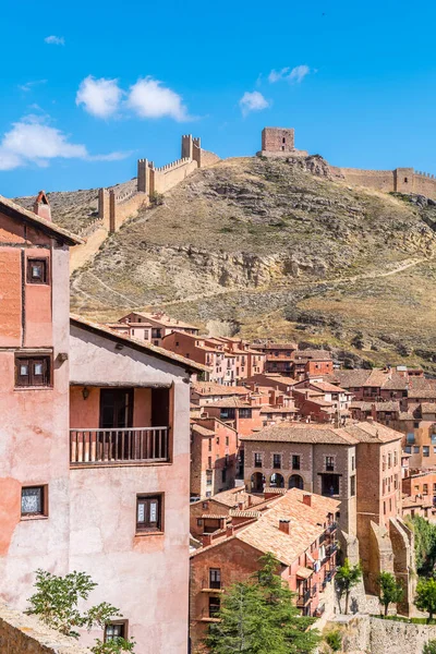 İspanya 'nın Teruel kentindeki alkracin mudejar kasabasının manzarası