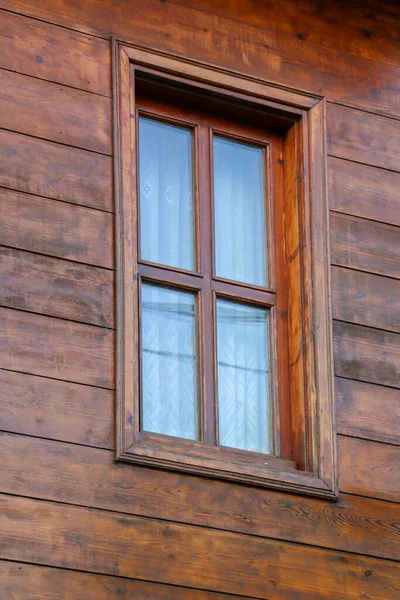 Ventanas Con Hermosa Arquitectura Casas Edificios Antiguos — Foto de Stock