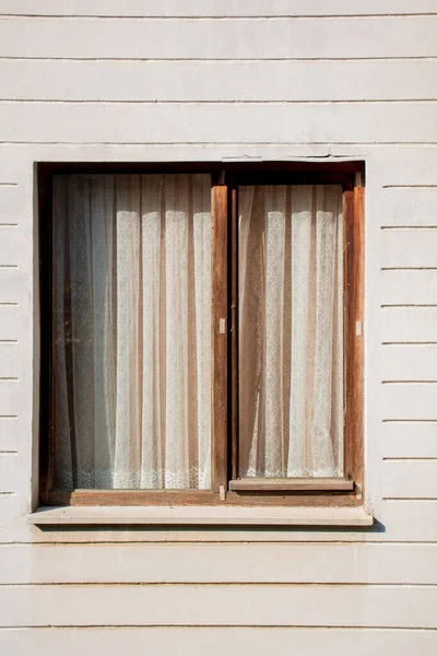 Fenêtres Avec Une Belle Architecture Maisons Anciennes Bâtiments — Photo