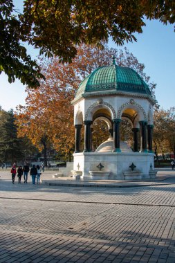 4 Kasım 2020 İstanbul / Türkiye Sultanahmet - Alman Çeşmesi