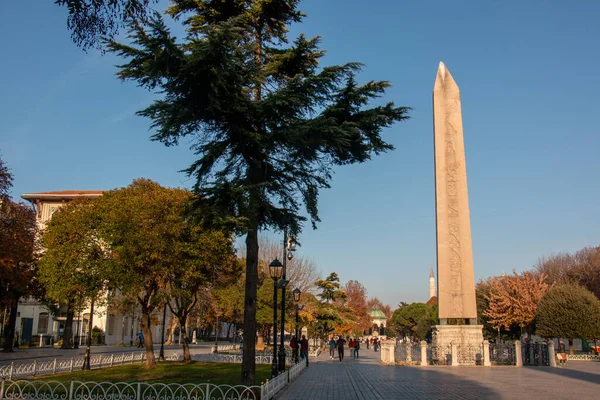 Octubre 2020 Estambul Turquía Obelisco Plaza Sultanahmet — Foto de Stock