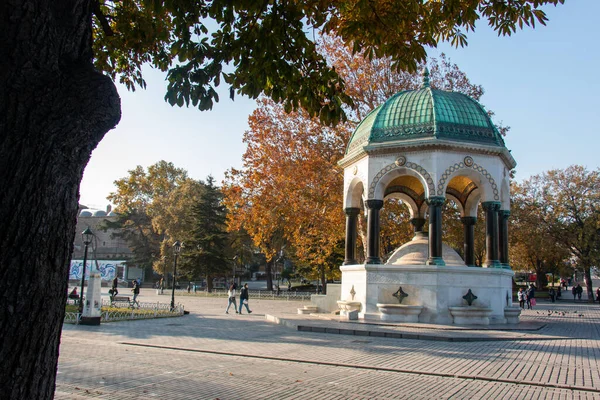 Ноября 2020 Года Istanbul Turkey Sultanahmet German Fountain — стоковое фото