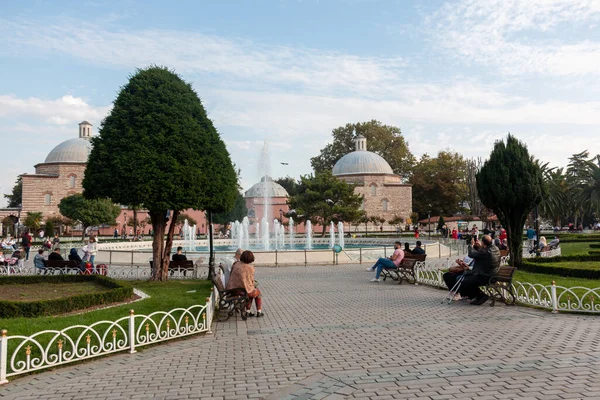 17 Ekim 2020 İstanbul / Türkiye Sultanahmet Meydanı ve Cami
