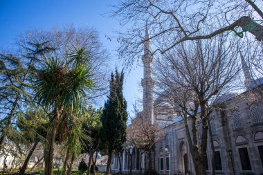 8 Mart 2021, İstanbul - Türkiye Şehzade Camii. Mimar Sinan tarafından inşa edilen cami