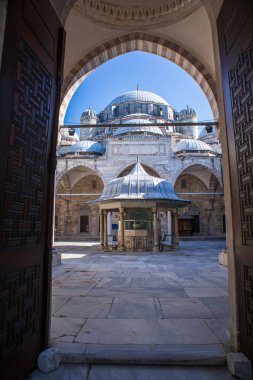 8 Mart 2021, İstanbul - Türkiye Şehzade Camii. Mimar Sinan tarafından inşa edilen cami