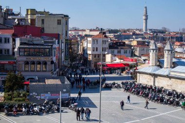 8 Mart 2021, İstanbul - Türkiye Cemberlitas Meydanı