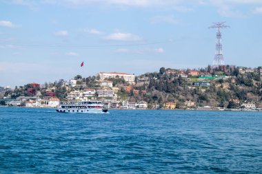 15 Mart 2021 İstanbul - Türkiye Boğazı ve manzarası