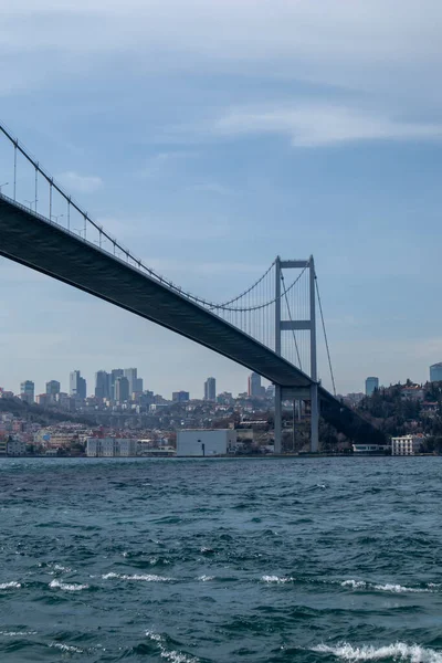Března 2021 Istanbul Turecko Července Most Mučedníků Výhled Istanbul — Stock fotografie