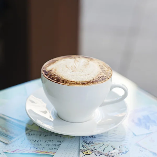 Koffiekopje café — Stockfoto