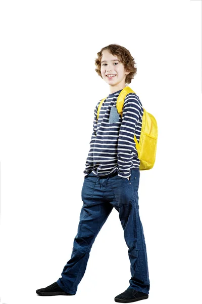 Boy with backpack — Stock Photo, Image