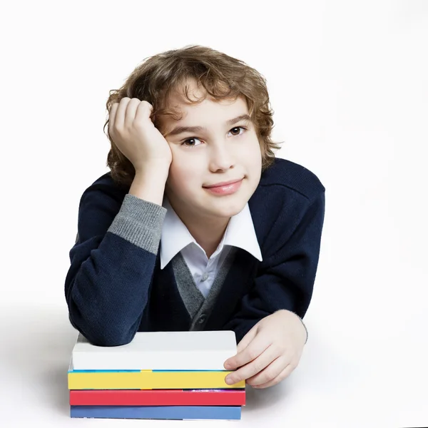 Хлопчик з книги — стокове фото