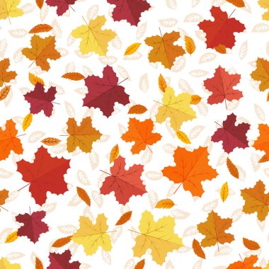 Akçaağaç yaprakları pürüzsüz arkaplan. 