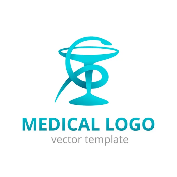 Medisch logo modern abstract embleem — Stockvector