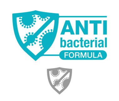 Antibakteriyel formül damgası ve tek amblem
