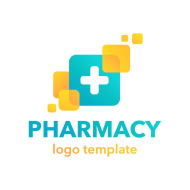 Eczane logosu - modern yaratıcı amblem