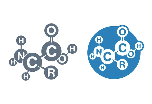 Ícone de aminoácidos - para a indústria alimentar —  Vetores de Stock