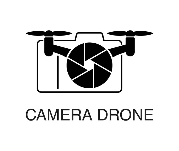 Fotocamera Drone - fotocamere e pale quadrocopter — Vettoriale Stock