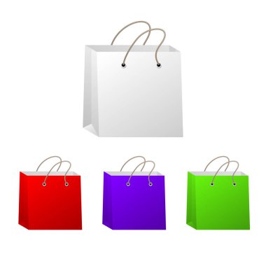 Farklı renkte vektör kağıdı paketleri