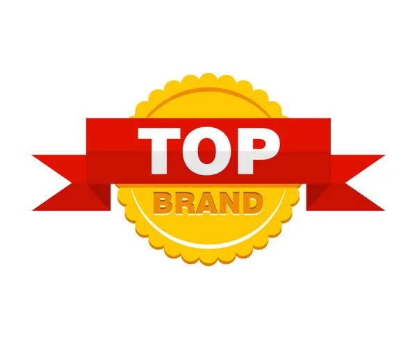 Top márka konkrét termék - elszigetelt ikon — Stock Vector