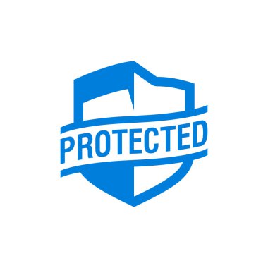 Protected sign or logo template clipart