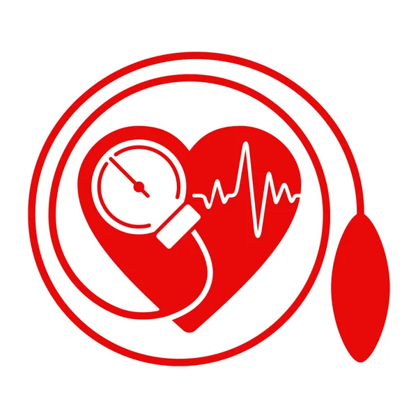 Sfigmomanometro per la misurazione della pressione sanguigna — Vettoriale Stock